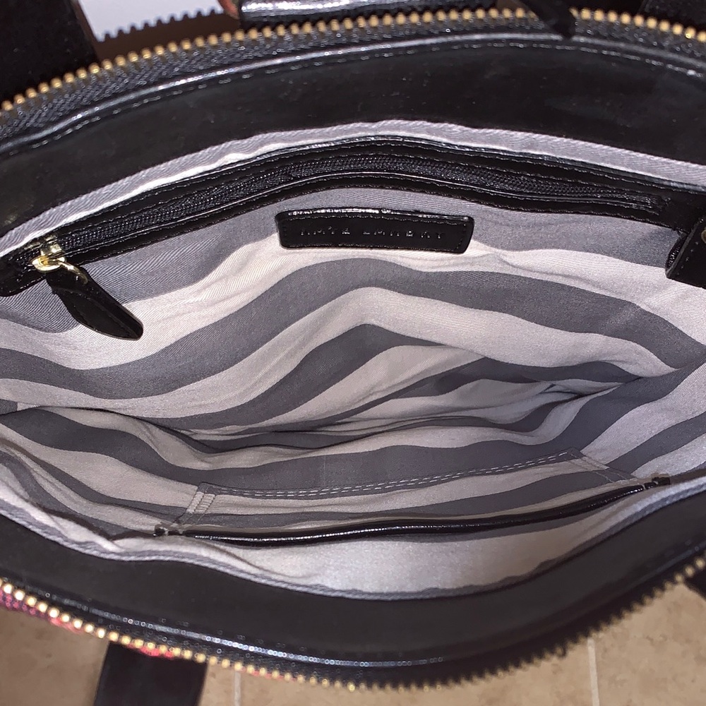 Kate Landry Red and Black Plaid Backpack - Picture 4 of 4